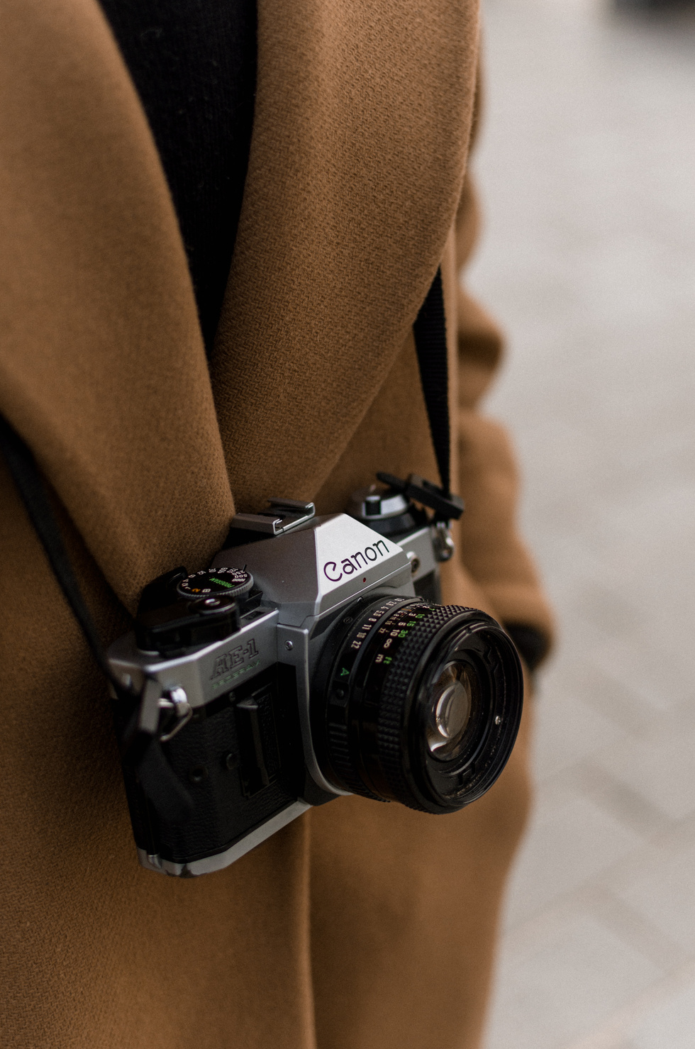 Black and Gray Canon SLR Camera